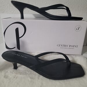 Black Heeled Sandals